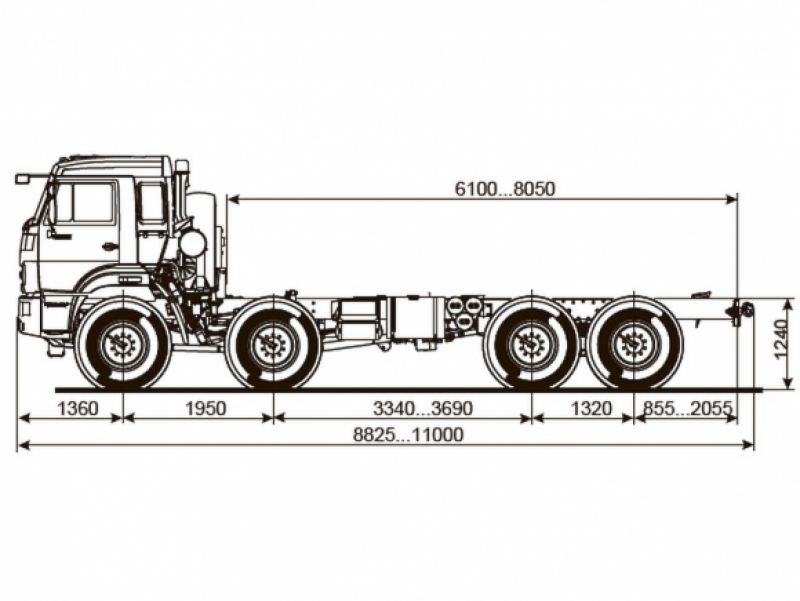 63501-3960-51 Шасси КамАЗ