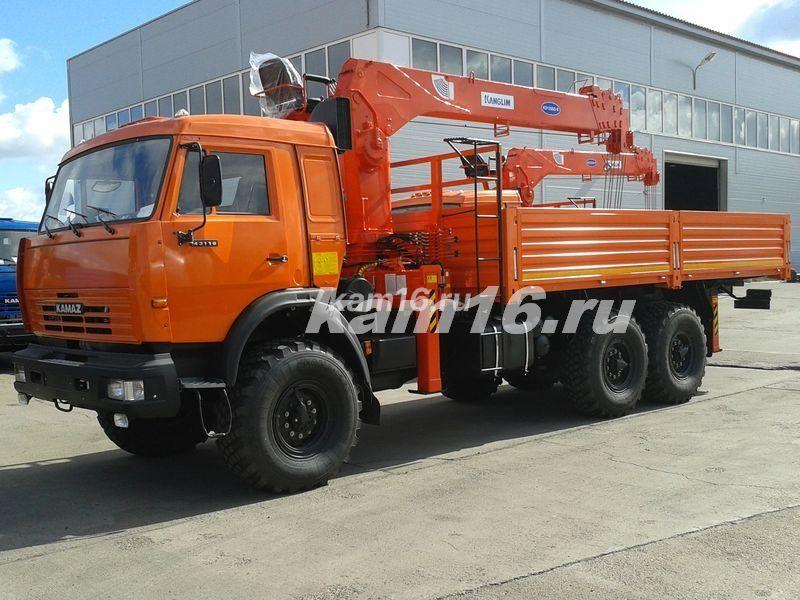 КАМАЗ 43118 с кму Kanglim 1256 (7 ТОНН) со спальником (без электроники)