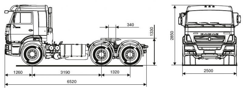 65116-6913-48(А5) Тягач КАМАЗ